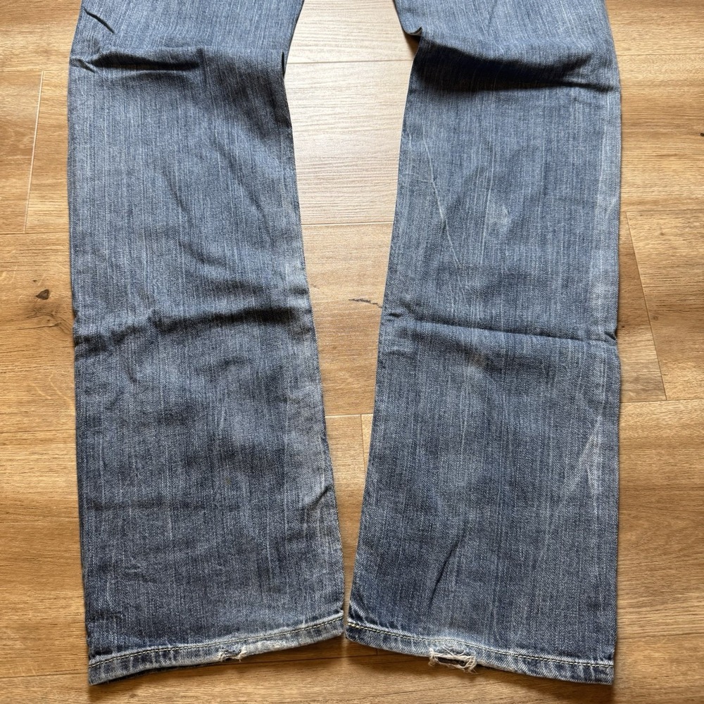 Diesel Jeans Men 33x34 Blue Safado Slim Straight Leg Ripped Rockstar DNA 0066X - Picture 7 of 15